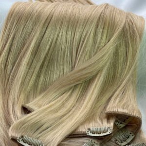 Clip-In Haarverlängerung aus 100% Echthaar, 120g, 50 cm – Farbe 16G