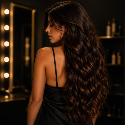 Nanoring Extensions Zürich unsichtbare Haarverlängerung mit natürlichem Volumen