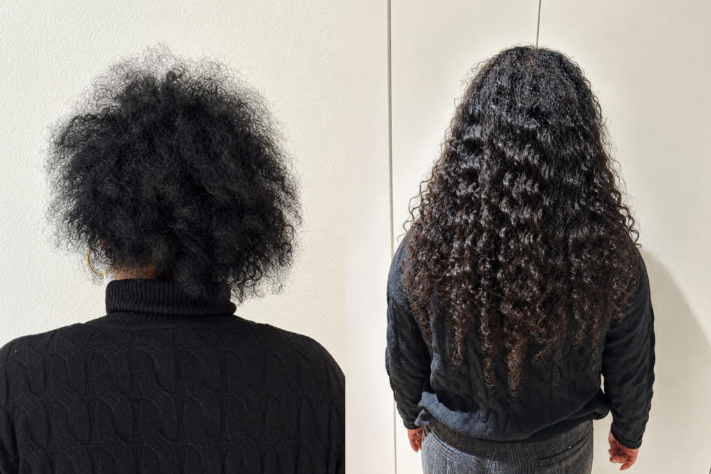 Haarverlängerung bei sehr kurzem Haar in Zürich – Vorher Nachher